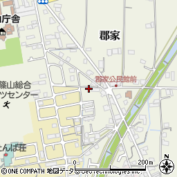 兵庫県丹波篠山市郡家818周辺の地図