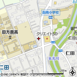 静岡県田方郡函南町仁田114周辺の地図