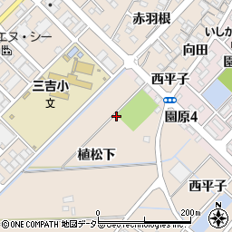 愛知県みよし市三好町植松下10周辺の地図