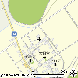 滋賀県蒲生郡竜王町林1396周辺の地図
