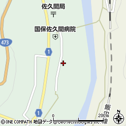 静岡県浜松市天竜区佐久間町中部88周辺の地図