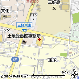 ＪＡあいち豊田グリーンステーション三好周辺の地図