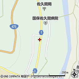 静岡県浜松市天竜区佐久間町中部15周辺の地図