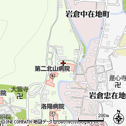 京都府京都市左京区岩倉上蔵町166周辺の地図