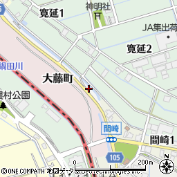 愛知県弥富市間崎町ロノ割周辺の地図