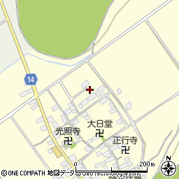 滋賀県蒲生郡竜王町林1397周辺の地図