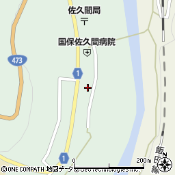 静岡県浜松市天竜区佐久間町中部85周辺の地図