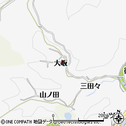 愛知県豊田市穂積町大坂周辺の地図