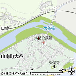 兵庫県丹波市山南町大谷183周辺の地図
