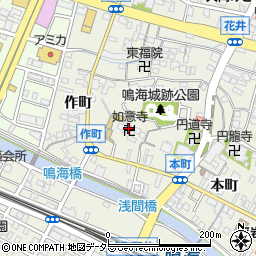 如意寺周辺の地図