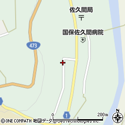 静岡県浜松市天竜区佐久間町中部307周辺の地図