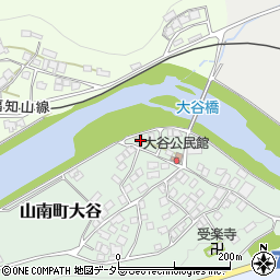 兵庫県丹波市山南町大谷190周辺の地図