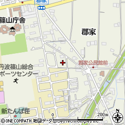兵庫県丹波篠山市郡家882周辺の地図