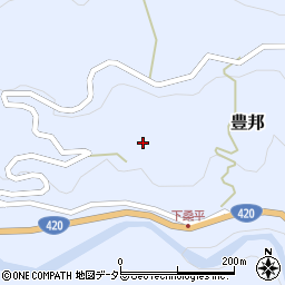 愛知県設楽町（北設楽郡）豊邦（ヒラマツ）周辺の地図