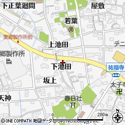 愛知県愛知郡東郷町春木下池田周辺の地図