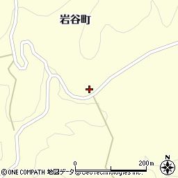 愛知県豊田市岩谷町夜家周辺の地図