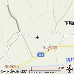 兵庫県丹波篠山市下原山262周辺の地図
