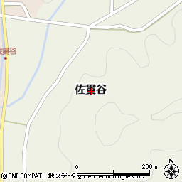 兵庫県丹波篠山市佐貫谷周辺の地図