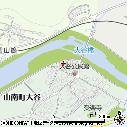 兵庫県丹波市山南町大谷184周辺の地図