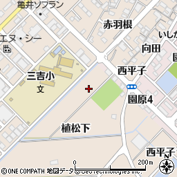 愛知県みよし市三好町植松下4周辺の地図