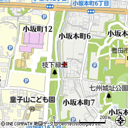 愛知県豊田市小坂本町6丁目105周辺の地図