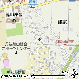 兵庫県丹波篠山市郡家884周辺の地図