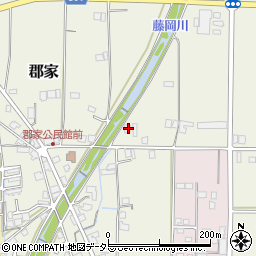 兵庫県丹波篠山市郡家61周辺の地図