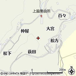 愛知県豊田市上脇町周辺の地図