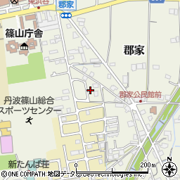 兵庫県丹波篠山市郡家883周辺の地図