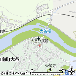 兵庫県丹波市山南町大谷182周辺の地図