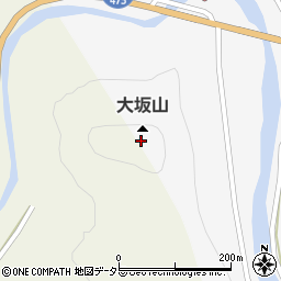 大坂山周辺の地図