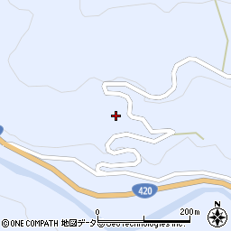 愛知県設楽町（北設楽郡）豊邦（カマト）周辺の地図