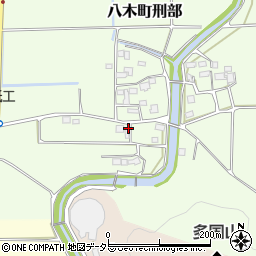 京都府南丹市八木町刑部山崎周辺の地図
