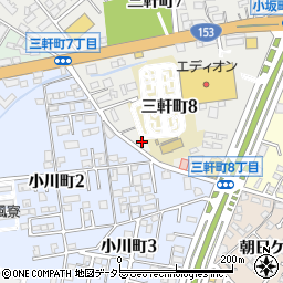 愛知県豊田市三軒町8丁目88周辺の地図