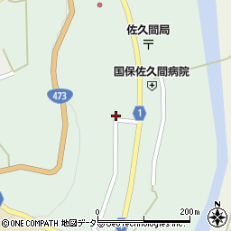 静岡県浜松市天竜区佐久間町中部119周辺の地図