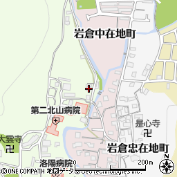 京都府京都市左京区岩倉上蔵町172周辺の地図