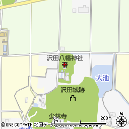 沢田八幡神社周辺の地図
