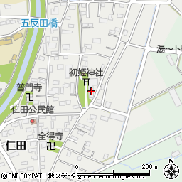 静岡県田方郡函南町仁田613周辺の地図