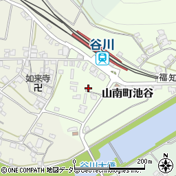兵庫県丹波市山南町池谷106-2周辺の地図
