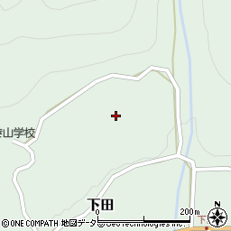 愛知県北設楽郡東栄町下田堂平周辺の地図