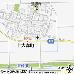 滋賀県東近江市上大森町1324周辺の地図