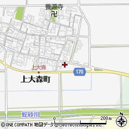 滋賀県東近江市上大森町1330周辺の地図