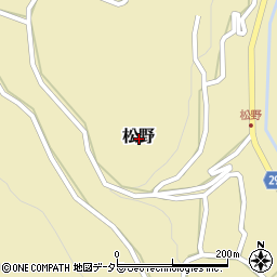 静岡県静岡市葵区松野周辺の地図