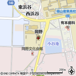 丹波篠山市立　岡野幼稚園周辺の地図