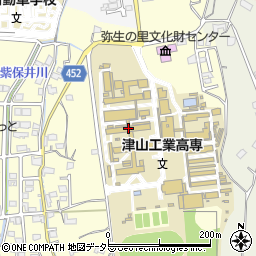 国立津山工業高等専門学校周辺の地図