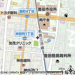 豊田市役所立体駐車場【18時キックオフ】周辺の地図