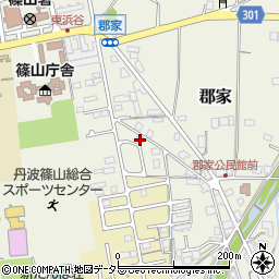兵庫県丹波篠山市郡家880周辺の地図