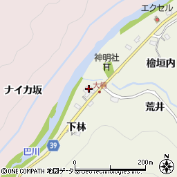 愛知県豊田市石楠町紺屋垣内周辺の地図