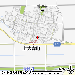 滋賀県東近江市上大森町1314周辺の地図