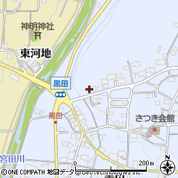 兵庫県丹波篠山市黒田3周辺の地図